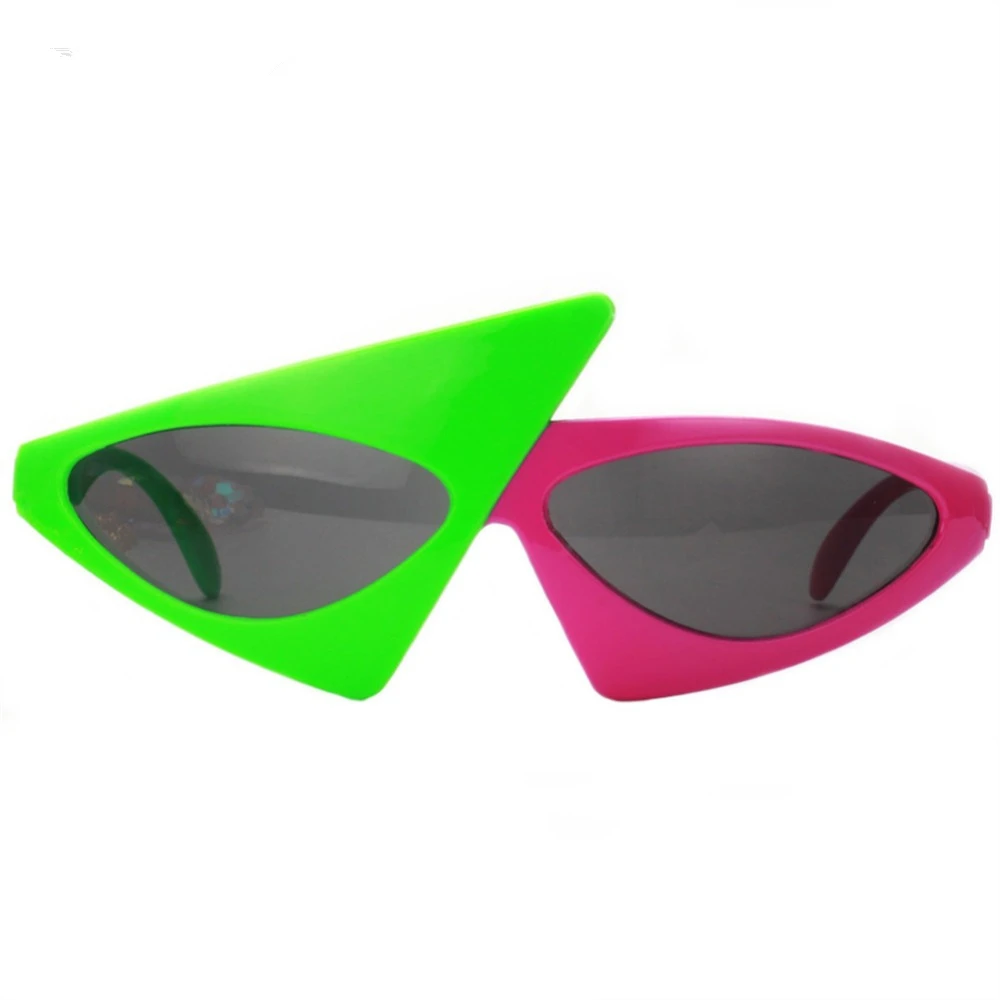 Nicro Novost Kontrast Smešno Očala Roy Purdy Slog Očala Hip-Hop Asimetrične Trikotni Sončna Očala Stranka Dobave #Oth07