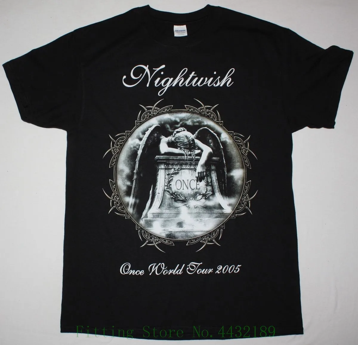 Nightwish Enkrat Tour Black T Shirt V Skušnjavi, Tarja Turunen Xandria Epica 2018 Moda Kratek Rokav