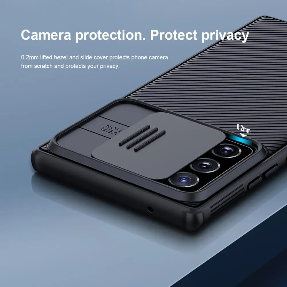 Nillkin za Samsung Galaxy Note 20 Ultra Camshield Pokrovček Potisnite Fotoaparat Zaščititi Ohišje za Samsung Note 20 S21 Ultra S20 Plus FE 5G