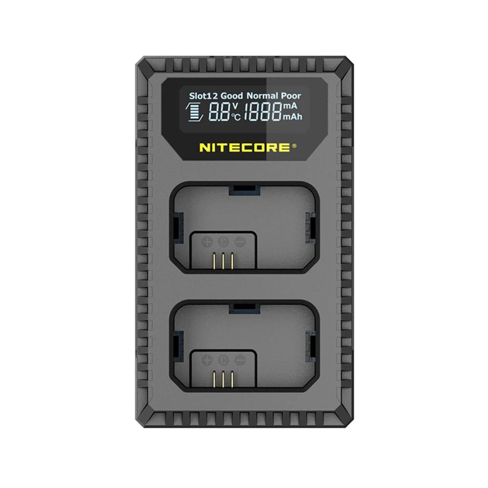 Nitecore USN1 Digitalni Dvojno Režo za Potovanje Kamere Polnilec Za Sony NP-FW50 Baterije, ki je Združljiv Z a6500 a7 a7II a7R a7R2 a7s