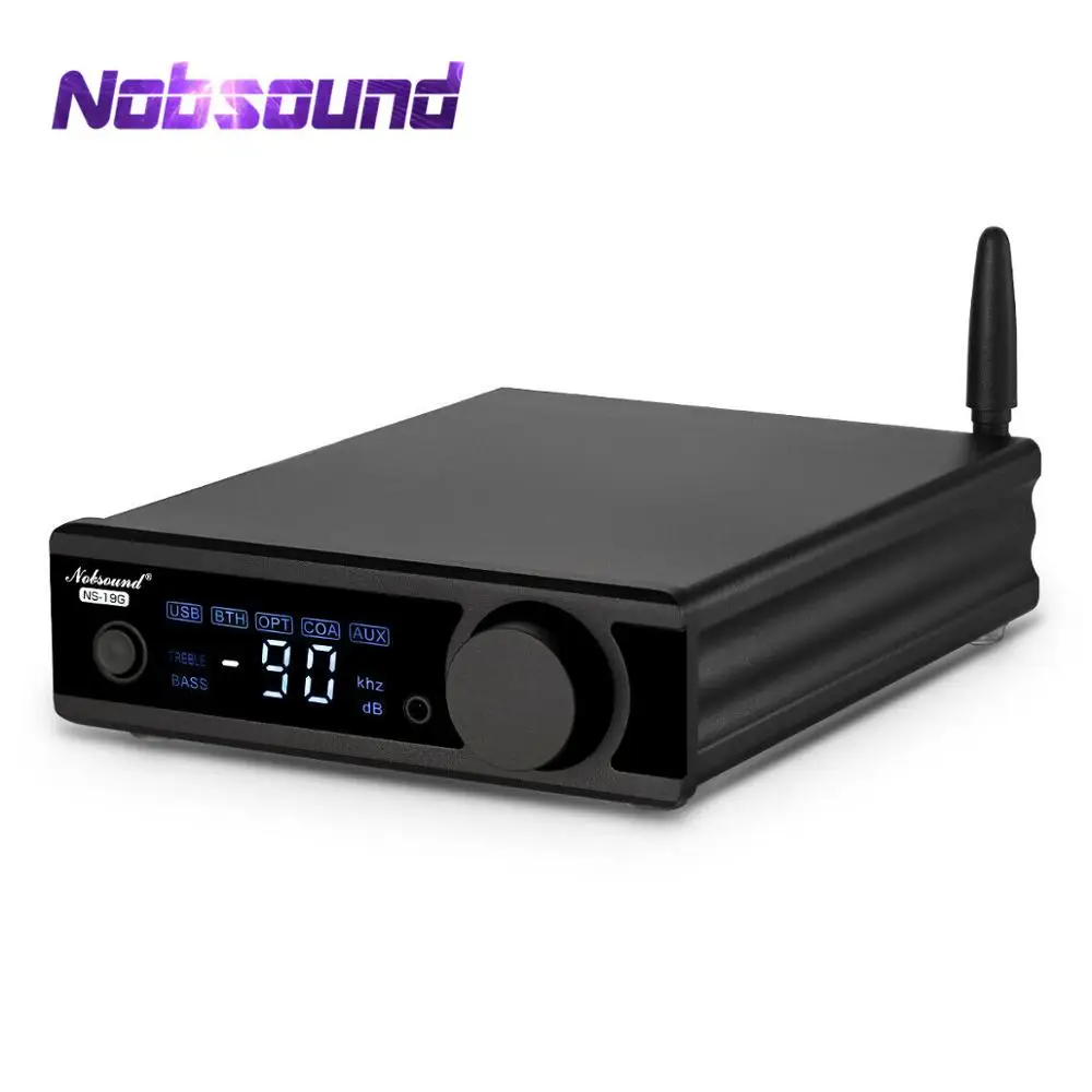 Nobsound HiFi Stereo Bluetooth 5.0 TDA7498E Ojačevalnik Z NFC Aktivni Subwoofer zvočnik Slušalke Amp USB/OPT/NAGOVORITI DAC Dekoder