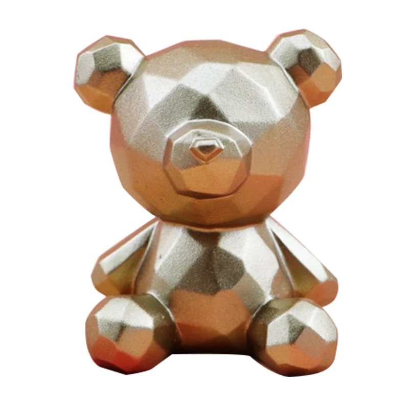Nordijska Medved Figurice Silikonski Mini Nosijo Kip Ročno Abstraktne Skulpture, Za Dekoracijo Doma Dodatki, Darilo Za Rojstni Dan Srčkan
