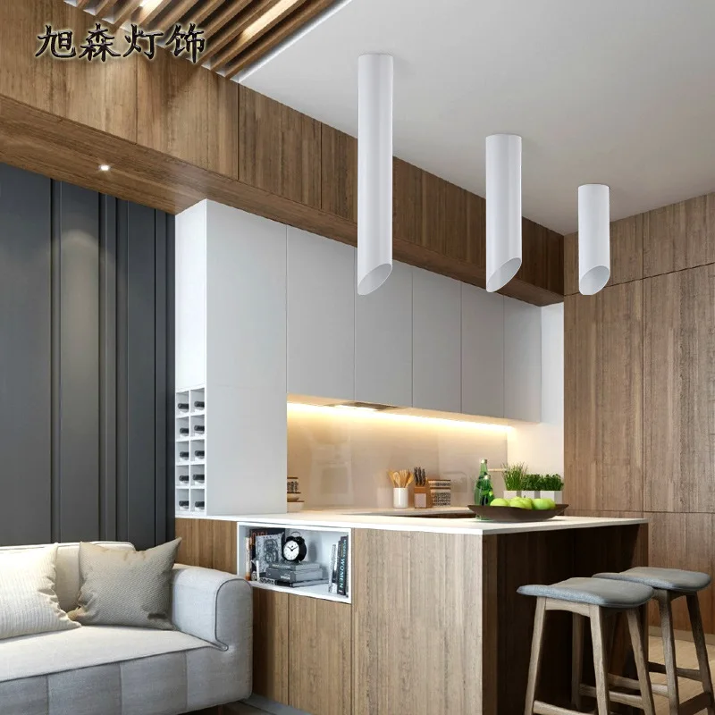 Nordijska Preprost LED stropna svetilka naravnost valj postmoderni dnevni sobi, spalnici, hodniku, luči