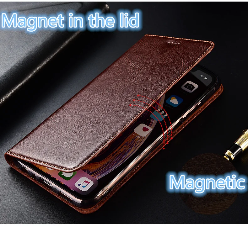 Nori Konj Pravega Usnja Magnetni Telefon Primeru Stoji Pokrovček Za Huawei P10 Plus/Huawei P10/Huawei P10 Lite Flip Primeru