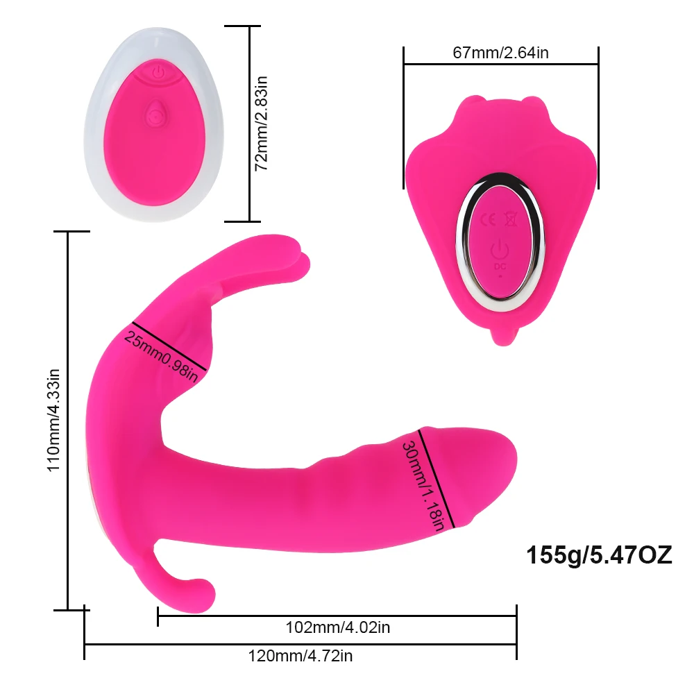 Nosljivi Dildo, Vibrator Klitoris in G-Spot Stimulator Daljinski upravljalnik Nevidno Palico Vagina Massager Sex Igrače za Ženske Mastubation