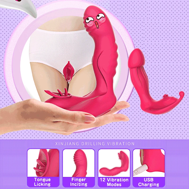 Nosljivi G-Spot Vibrator Hlačke Klitoris Stimulator Vibracijska Vagina Dildo Adult Sex Igrača Za Ženske, Brezžični Daljinski Upravljalnik