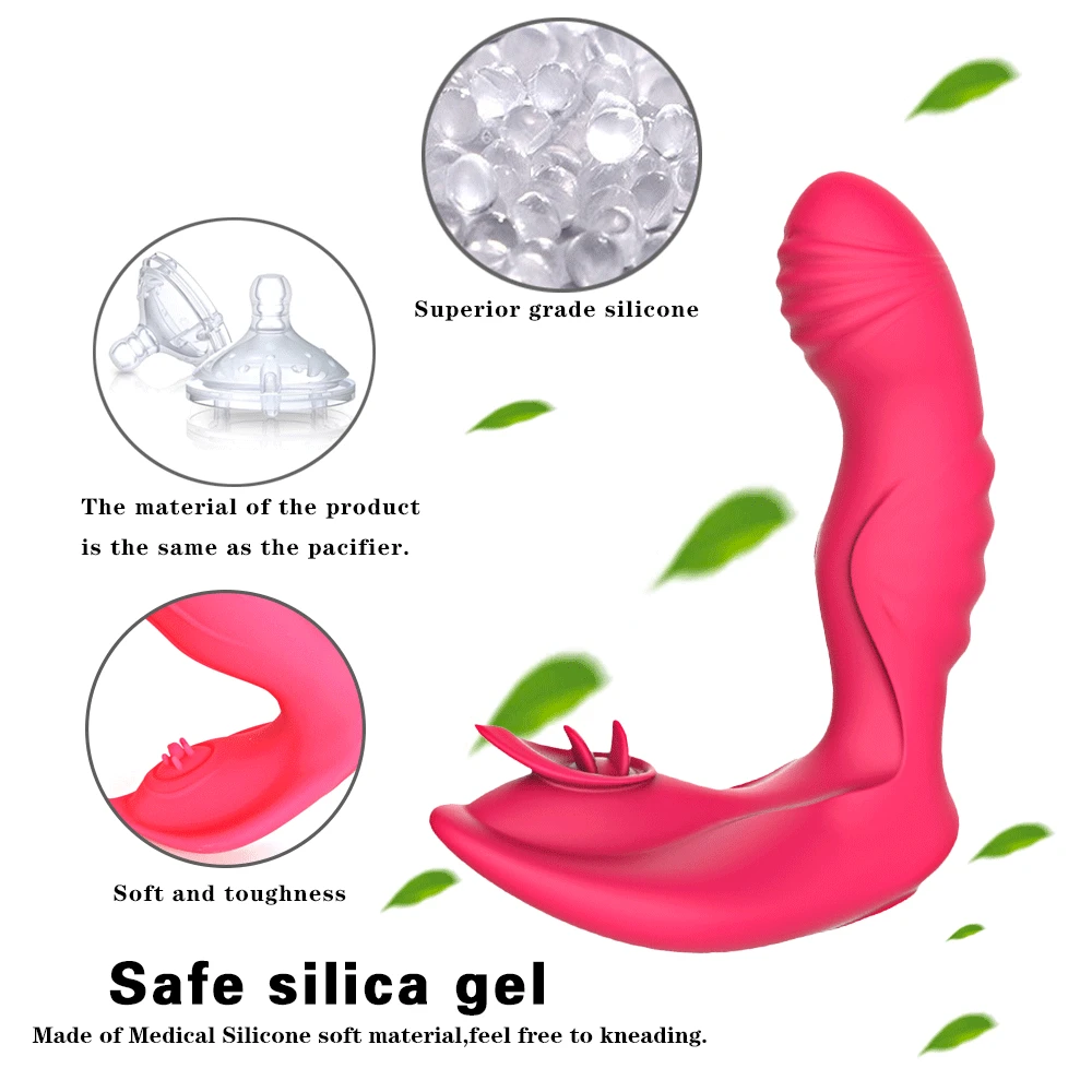 Nosljivi Jezika Lizati Vibrator za Ženske Brezžični Daljinski Nevidno Dildo Klitoris Stimulator Spolnih Igrač Za Ženska Orgazem Masturbator