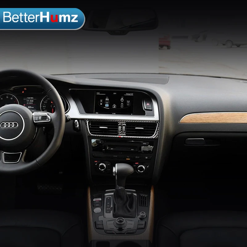 Notranjost Za Audi A4 2009-2016 klimatska Naprava Prezračevalni Odprtini Kritje Styling Ogljikovih Vlaken Dekoracijo notranjosti ornamenti Dodatki