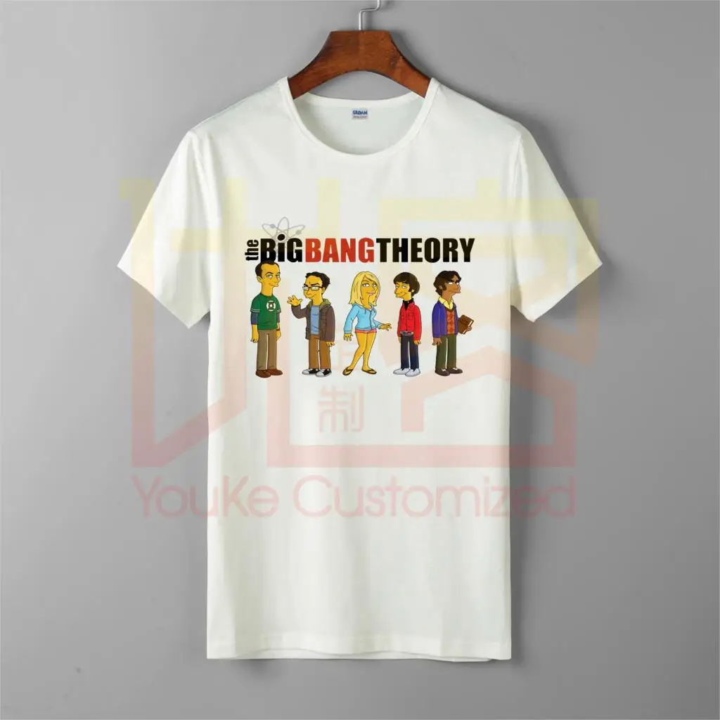 Nov Big Bang Theory t-shirt za moške vroče odprodaja-vrat, bombaž po meri natisnjene visoko kakovost blagovne znamke unisex majica s kratkimi rokavi