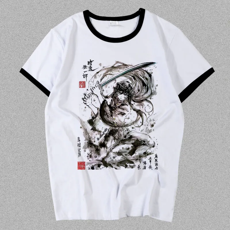 Nov Demon Slayer:Kimetsu ne Yaiba Uzui Tengen Tokitou Muichirou T-shirt cosplay Kanroji Mitsuri T shirt Modni Moški Ženske Tees