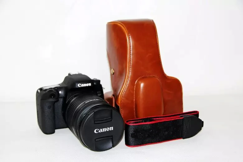 Nov Fotoaparat torba Torba Za Canon EOS 700D T5i 650D T4i 600D T3i 750D 760D PU Usnje SLR DSLR Primeru Visoke kakovosti