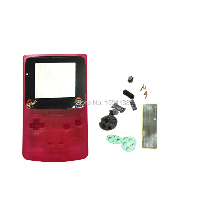 Nov Izdelek Risanka Objektiv Jasno, Roza Barve Plastično Ohišje Primeru Zajema Fit GameboyColor GBCGB Boy Color, Igra NintendoGBC Konzole