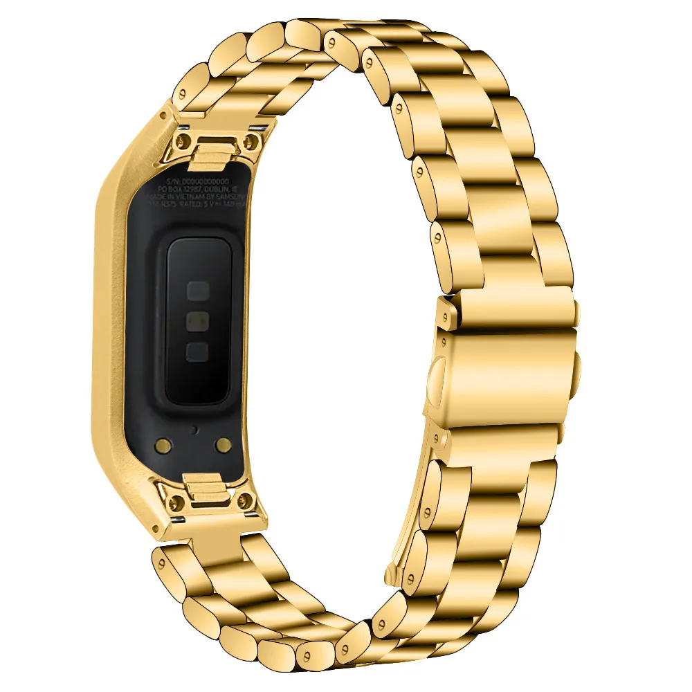 Nov Modni slog watch trak za Samsung Galaxy fit-e SM-R375 Pametna zapestnica moški ženske zamenjava Nerjavečega jekla watch trak