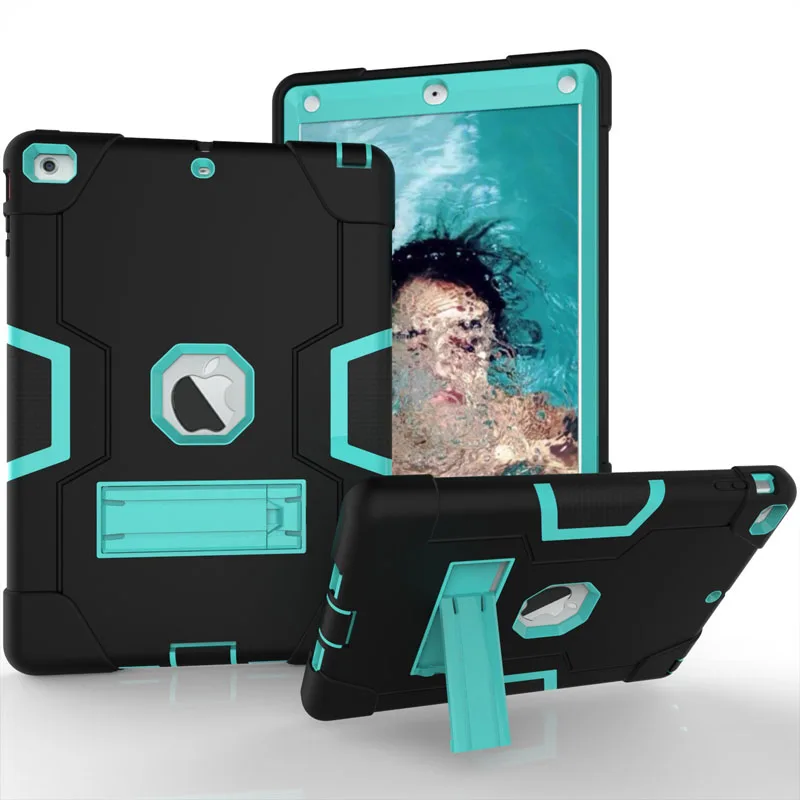 Nov Oklep Shockproof Stojalo Pokrov ležišča Za iPad 10.2 2019 Primeru Otroci Varno Težka Silikonski Hard Cover Za ipad 10.2-inch