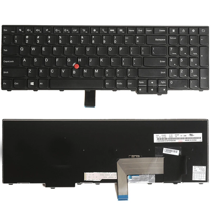 Nov/Orig Lenovo ThinkPad E531 E540 L540 W540 T540P NAS tipkovnico 04Y2652 0C45217 04Y2689 0C44991