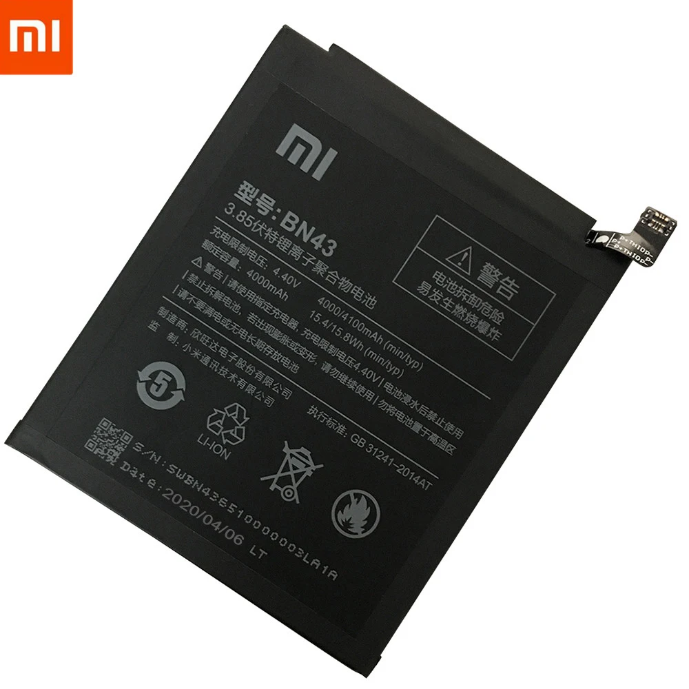 Nov Original Pravi 4100mAh BN43 Baterija Za Xiaomi Redmi Opomba 4X 3G+32 G / Za Redmi Opomba 4 globalni Snapdragon 625 +Brezplačno Orodje
