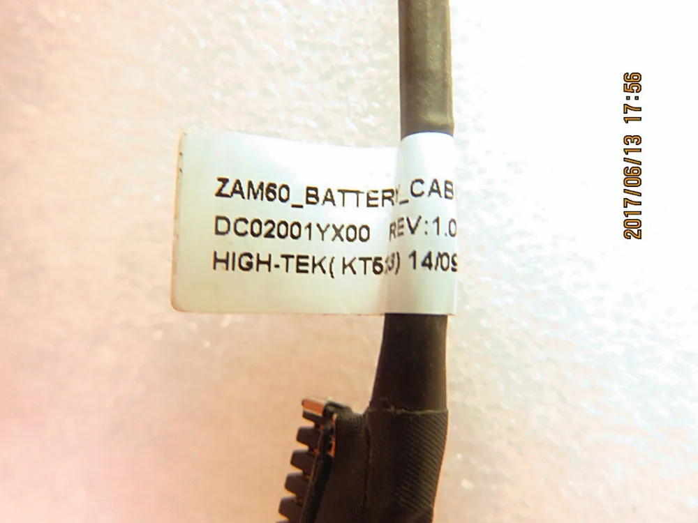 Nov original za dell Latitude 5250 E5250 io kabel ZAM60 BATERIJE priključek KABEL DC02001YX00 CN-0XR8M6 0XR8M6 XR8M6