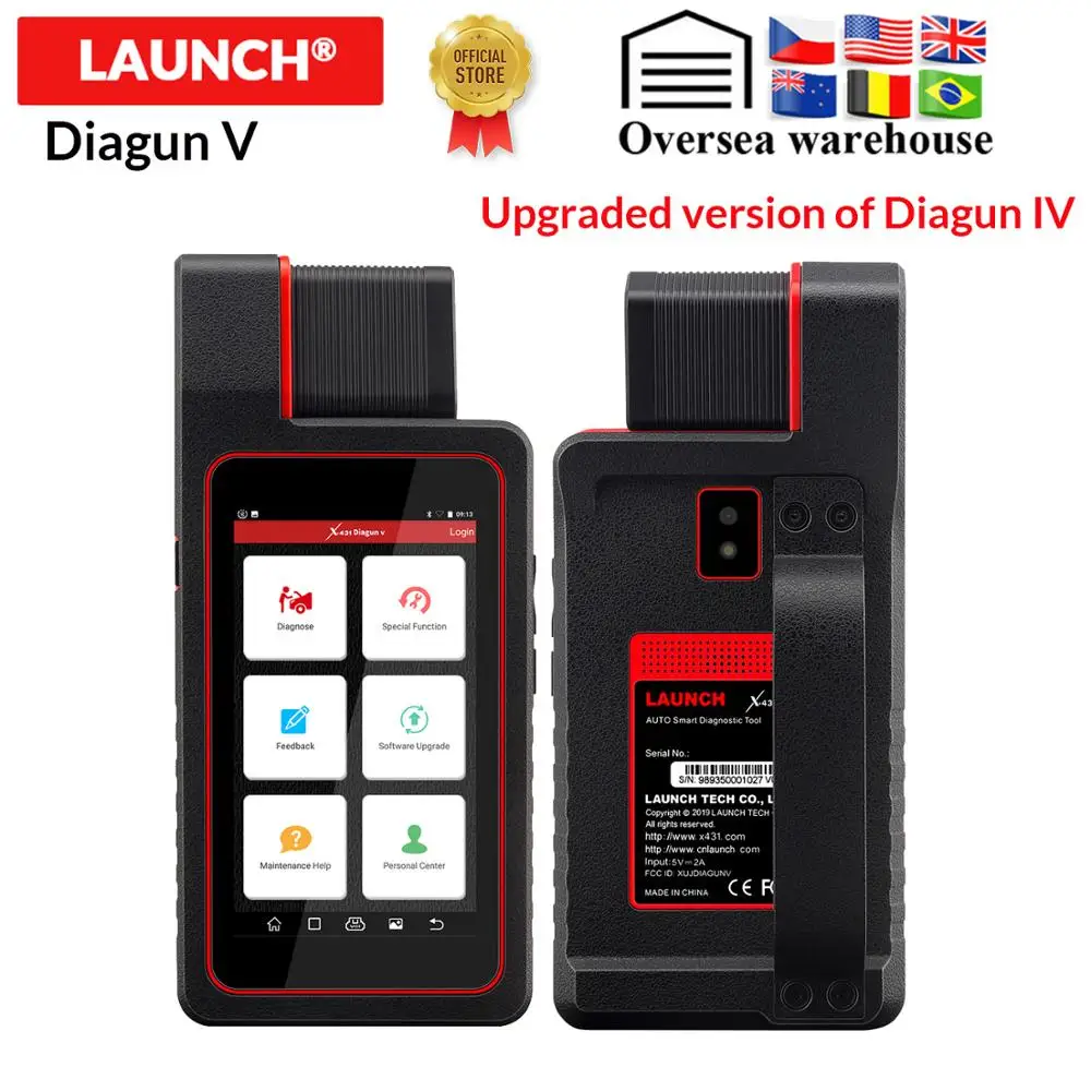 Nov Prihod ZAČETEK X431 Diagun V bluetooth, wifi avto celoten sistem, diagnostični obd2 kodo bralnik 15 funkcijo reset posodobitev online