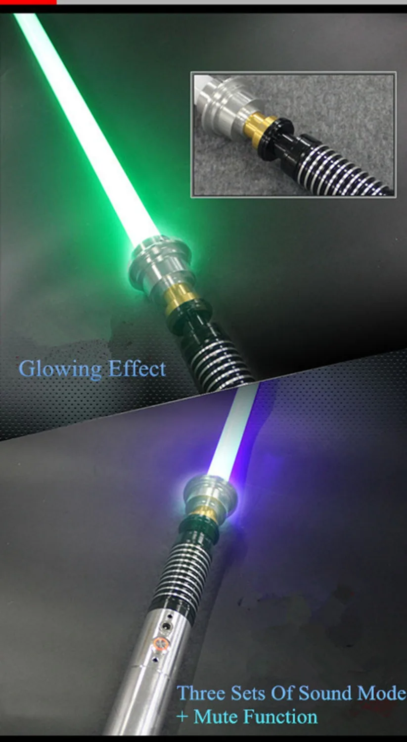 Nov Zvočni Lk Star Black Series Skywalker Lightsaber Jedi Modra Vader Meč Pet Posebno Darilo Tretje Generat 110 cm Božič