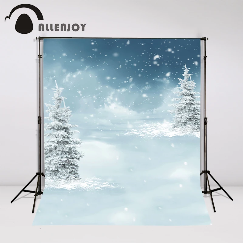 Nova Božična jelka-drevo okolij foto pozimi ozadju sneg snežinke v zimskih otroci photocall 10x10ft fotografija ozadje