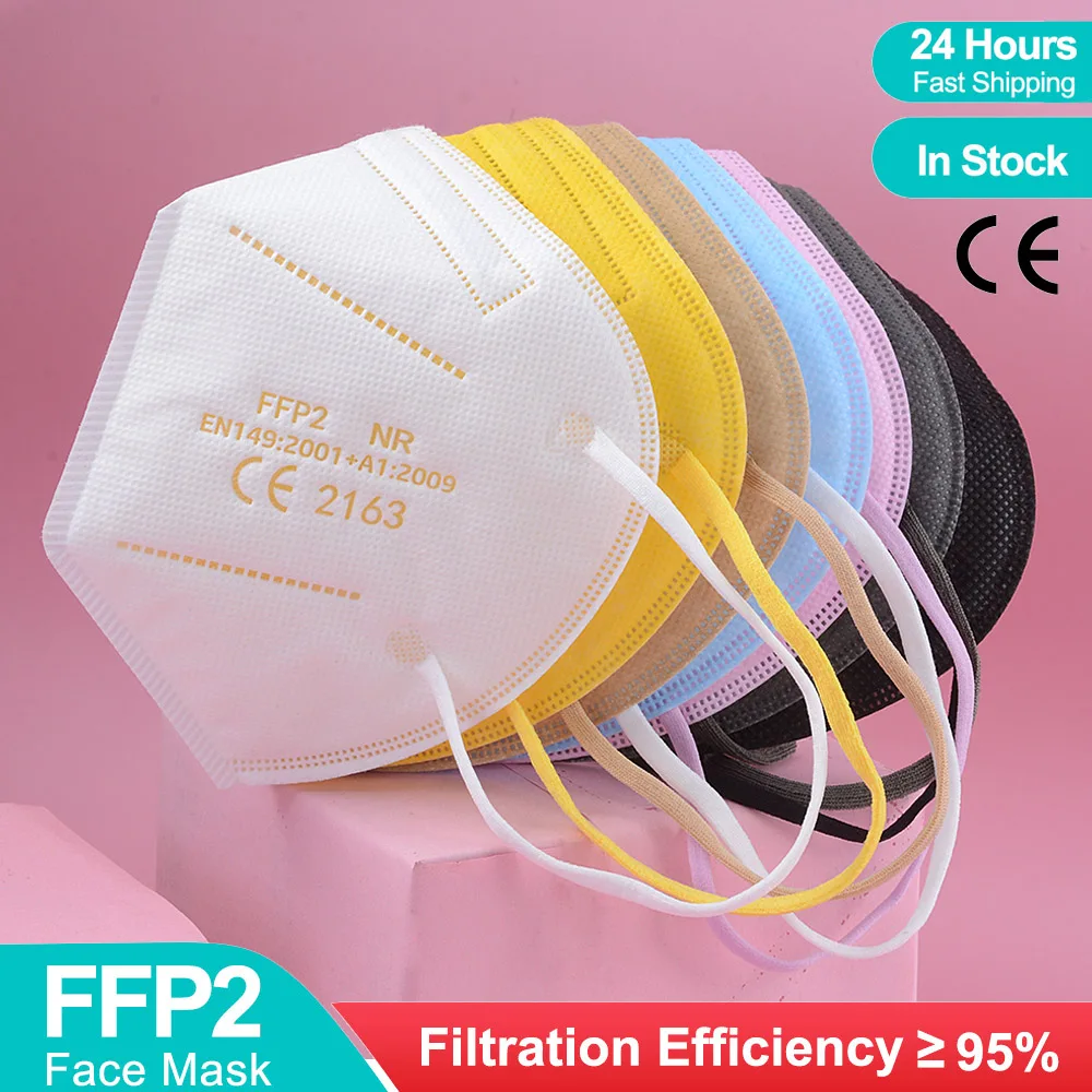 Nova CE Maske FFP2 KN95 Masko 5 Plasti Respirator Odraslih Zaščitni črni KN95 Masko ffp2Masks Filter ffp3mask Mascarillas