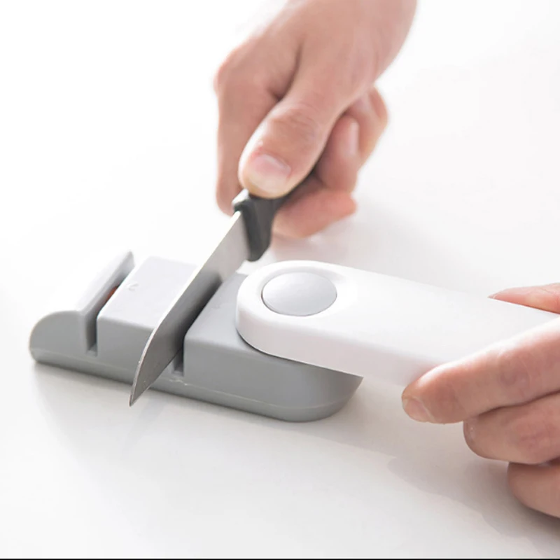 Nova Kreativna Zasnova ABS Plastike 2 Stopnjah Strokovne Nož Ostra za Nož iz Nerjavečega Jekla Brusilni Kamen Kuhinja Orodja