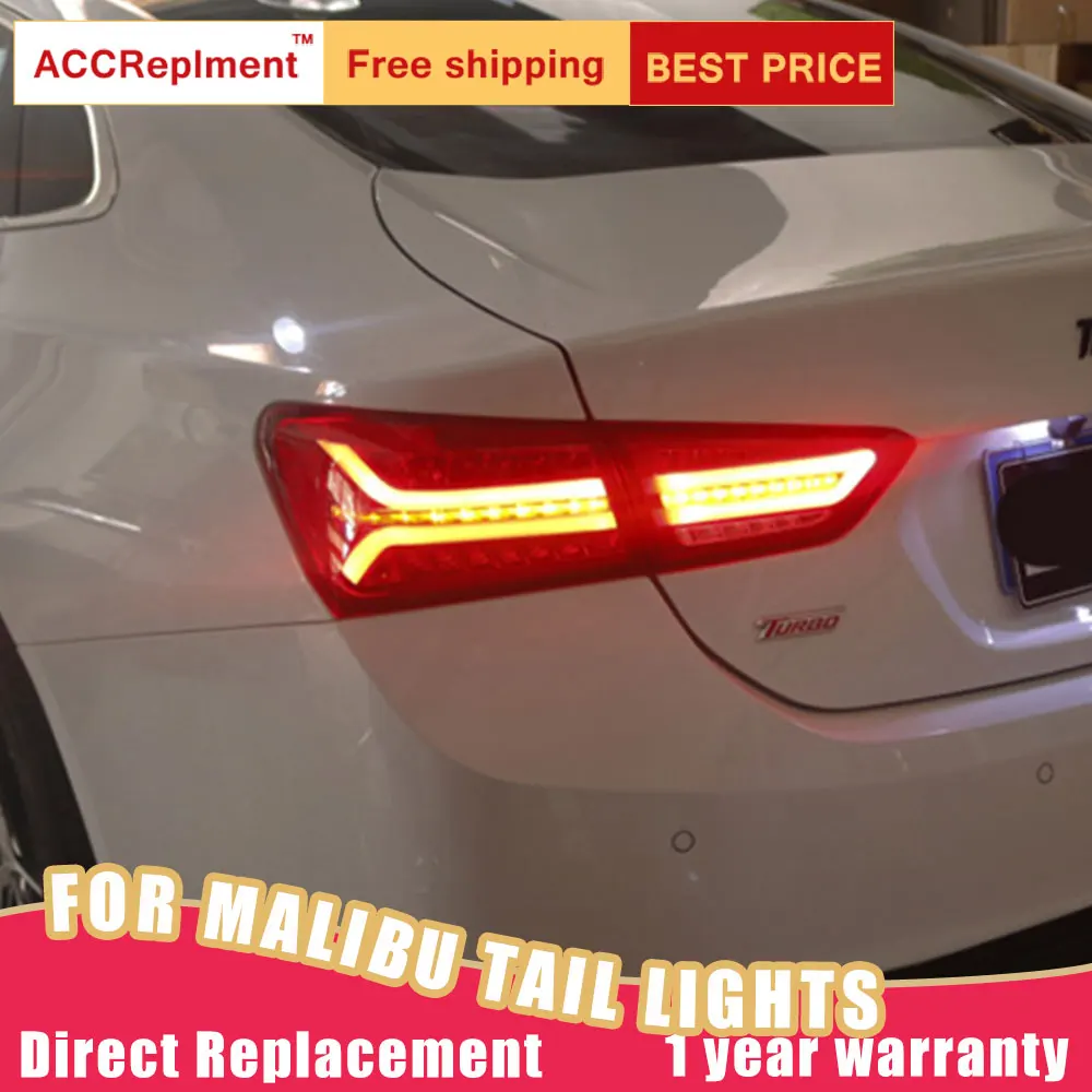 Nova LED zadnje luči Zbora Za Chevrolet Malibu 16-18 LED Zadaj Lučka za Zavore Povratne Luči Zadaj Nazaj Gor Lučka DRL Avto Rep luči