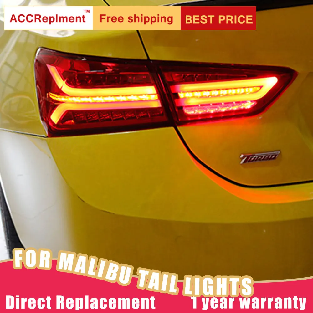 Nova LED zadnje luči Zbora Za Chevrolet Malibu 16-18 LED Zadaj Lučka za Zavore Povratne Luči Zadaj Nazaj Gor Lučka DRL Avto Rep luči