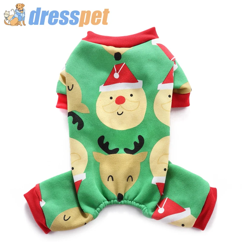 Nova Ljubljenčka Psa Božič Santa Oblačila Pes Kostume Počitnice Stranka Rdeči Plašč Vzorec Coatume Za Pse Pet Obleko Božič Oblačila