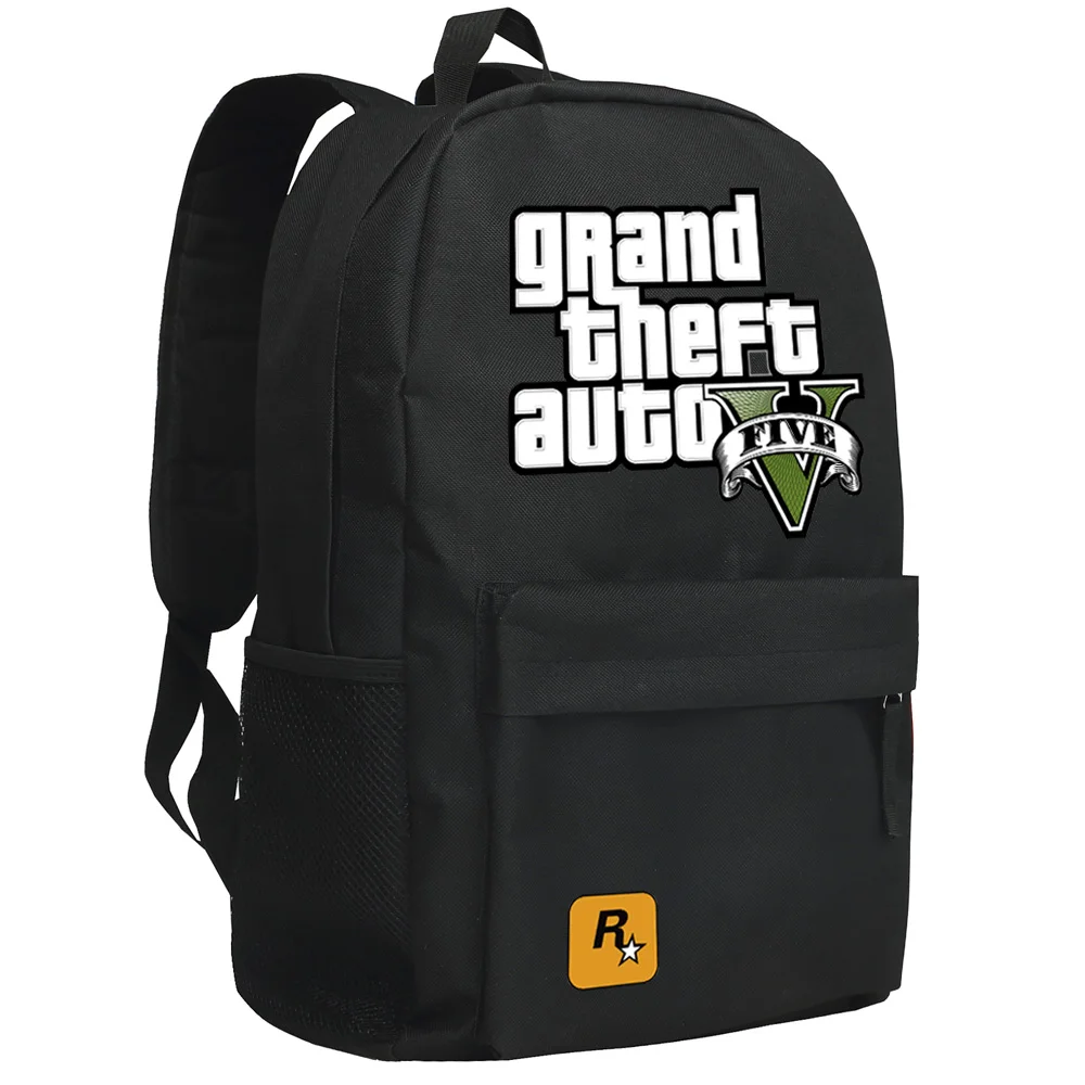 Nova Moda Grand Theft Auto Moški Platneni Nahrbtnik Za Fante Visoke Kakovosti GTA Šolska Torba Velik Priložnostne Potovanja Ramo Torbe