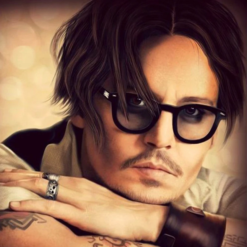 Nova Moda Johnny Depp Lemtosh Slog Okrogla sončna Očala Odtenek Ocean Objektiv blagovno Znamko Design Stranka Kažejo, sončna Očala Gafas de sol hombre