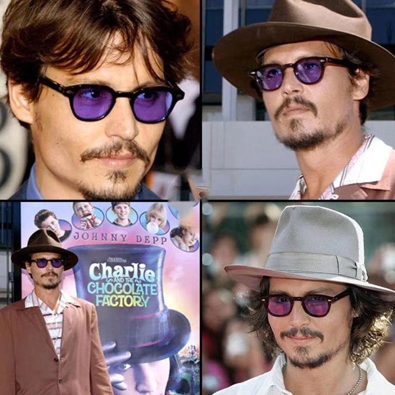 Nova Moda Johnny Depp Lemtosh Slog Okrogla sončna Očala Odtenek Ocean Objektiv blagovno Znamko Design Stranka Kažejo, sončna Očala Gafas de sol hombre