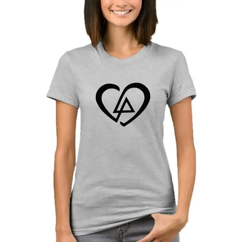 Nova Moda Moda Ljubezen Linkin Park Črke Natisni T-Shirt Za Ženske Bombaža, Kratek Rokav T-Shirt Ženske Tshirt Bombaž Grafika