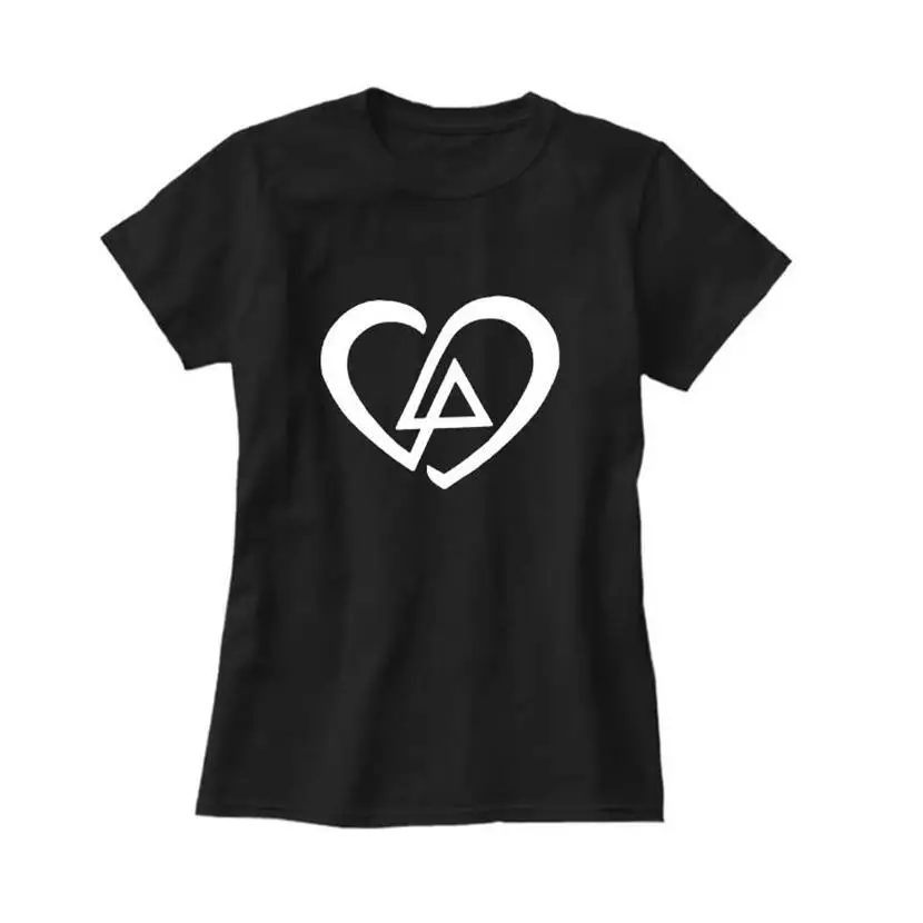 Nova Moda Moda Ljubezen Linkin Park Črke Natisni T-Shirt Za Ženske Bombaža, Kratek Rokav T-Shirt Ženske Tshirt Bombaž Grafika