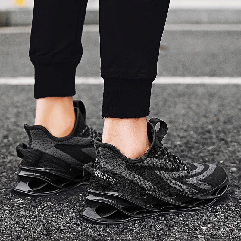 Nova moda priložnostne rezilo, ki plujejo pod tkane plima čevlji udobno dihanje očesa športni čevlji čipke na prostem jogging čevlji Zapatillas