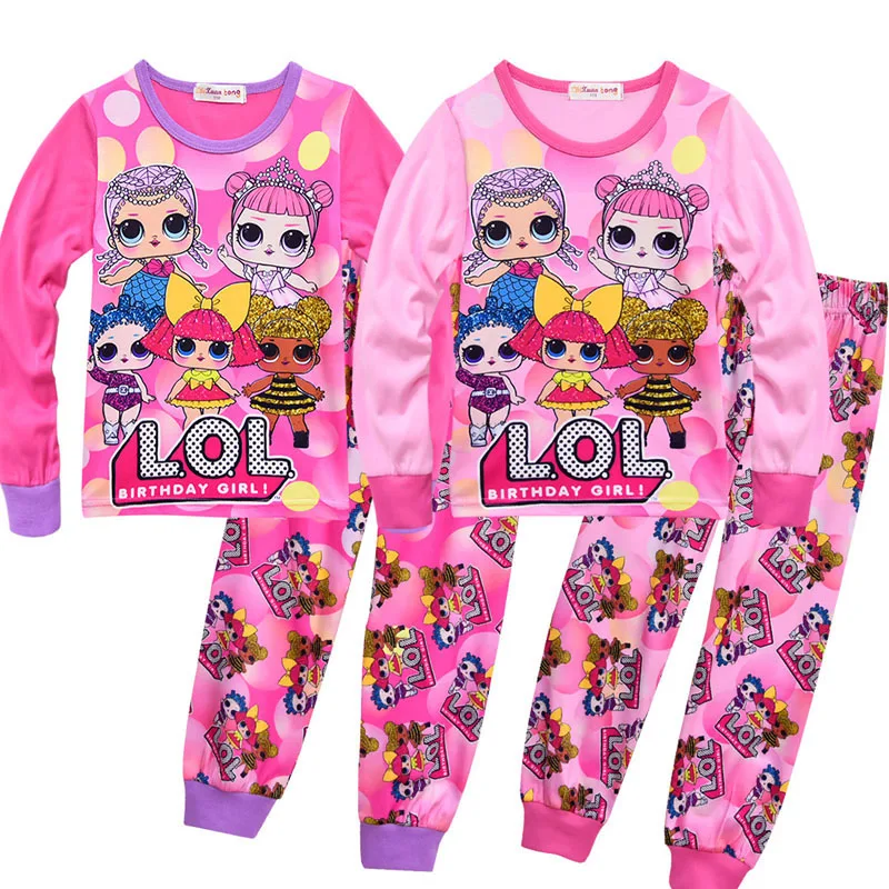 Nova Risanka Lutka Otrok L. O. L Domov Storitev Dveh-kos Baby Dekle Pižamo Nastavite Dekleta Božič Obleko Malčka, Girl Obleke