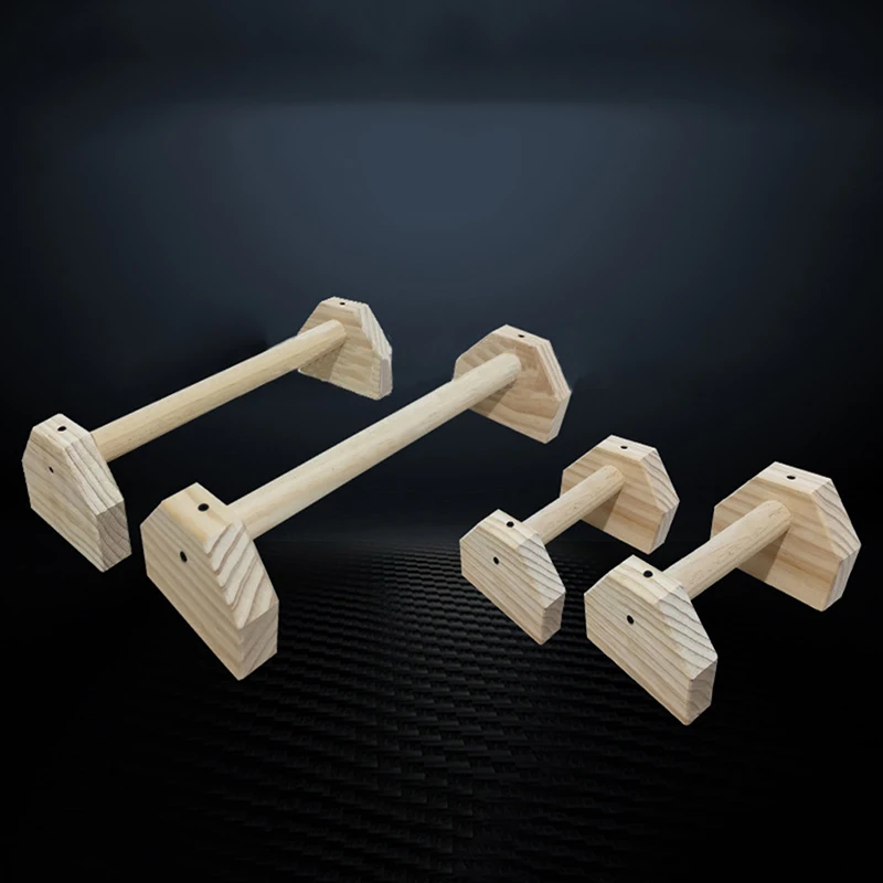 Nova Vrsta Fitnes Push-Ups Gimnazija Izvajanje Usposabljanja Prsih H-Oblikovani Leseni Calisthenics Handstand Vzporedno Dvojno Palico Palica