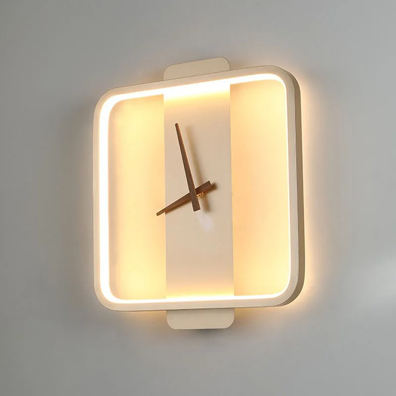 Nova zasnova sodobno Stenska Svetilka LED stenska ura lučka za Nordijsko edinstvena elegantna spalnica, dnevna soba stalnica razsvetljavo