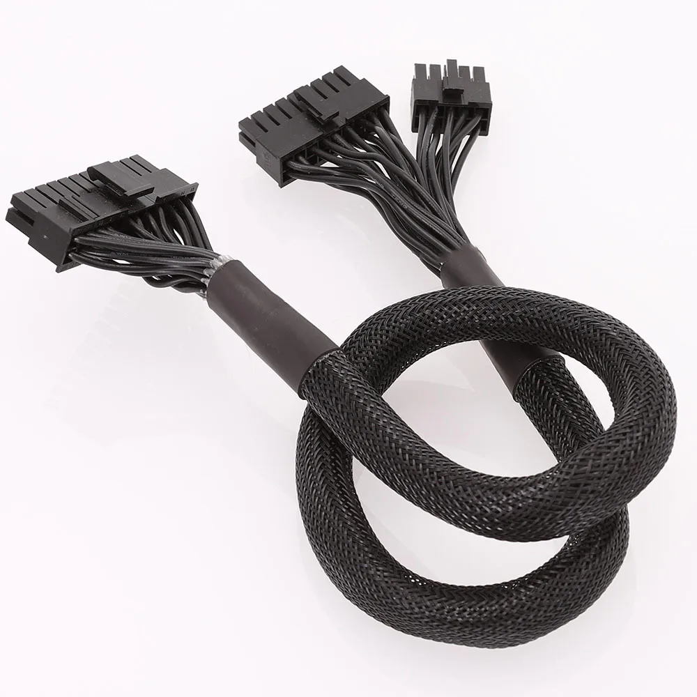 Nova črna 10+18-pin za 24-pin modularni napajalni kabel RM-X serija za Corsair