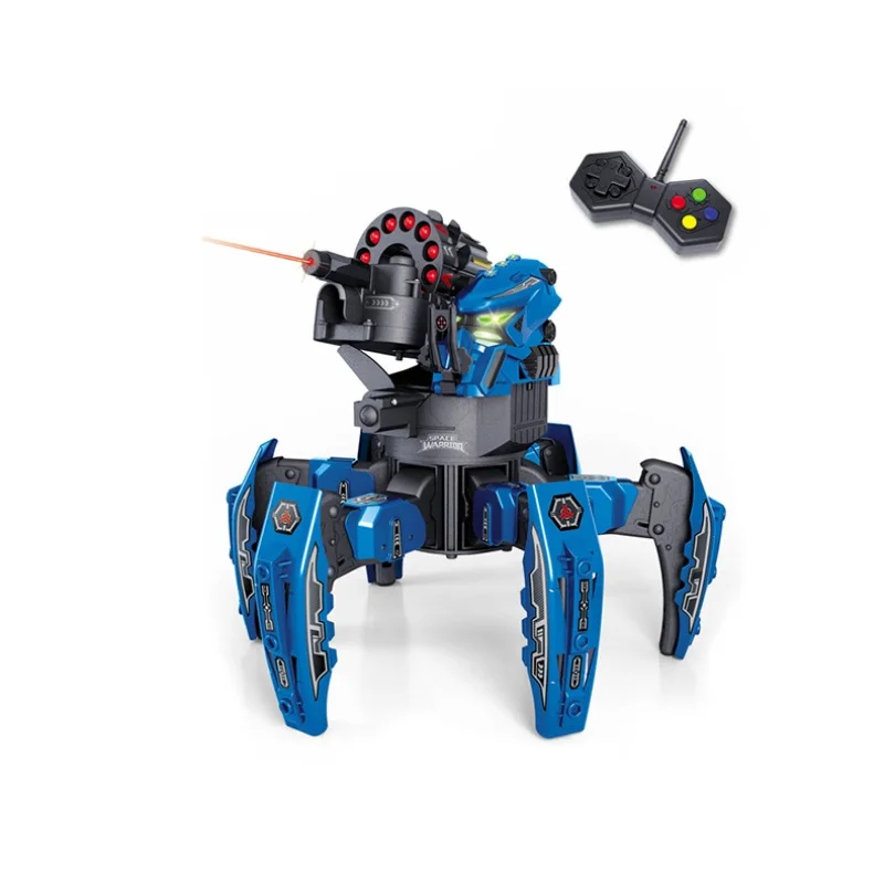 NOVE 2,4 G Električni Daljinsko upravljanje Robota Šest nogami Pajek Robot DIY Streljanje Igra Pene Streljanje Dart Dvojno orožje-Igrače Darilo