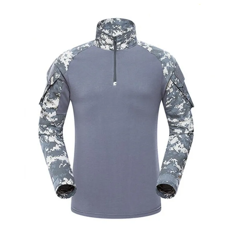 Nove Jesensko Zimske Vojak, T-majice Vojske Boj proti Taktično T Shirt Vojaške Moških Dolg Rokav T-Majice, Oblačila, Moški