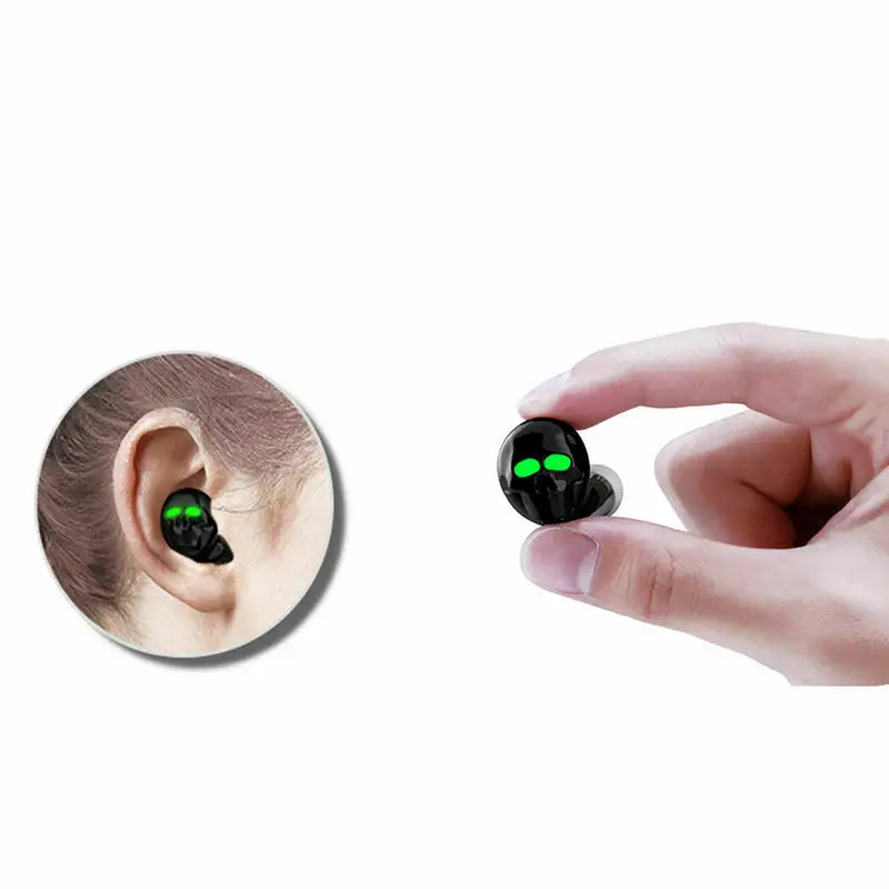 Nove Kosti Lobanje Slušalke Bluetooth HD Brezžične Stereo Slušalke Z Mikrofonom šumov Hi-Fi Glasbe, Gaming Slušalke