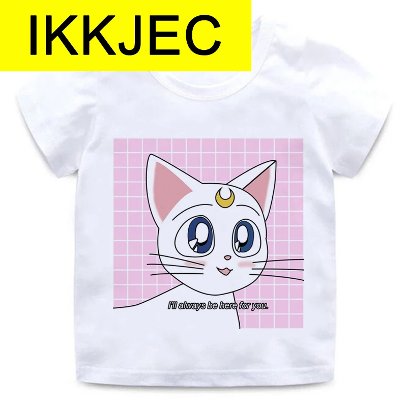Nove Otroke, Risanka Kawaii Majica s kratkimi rokavi Otroci Goys/dekleta T-shirt Smešno Tiskanja Tshirt Cute Anime Priložnostne Otrok Moda Vrh Tees Oblačila