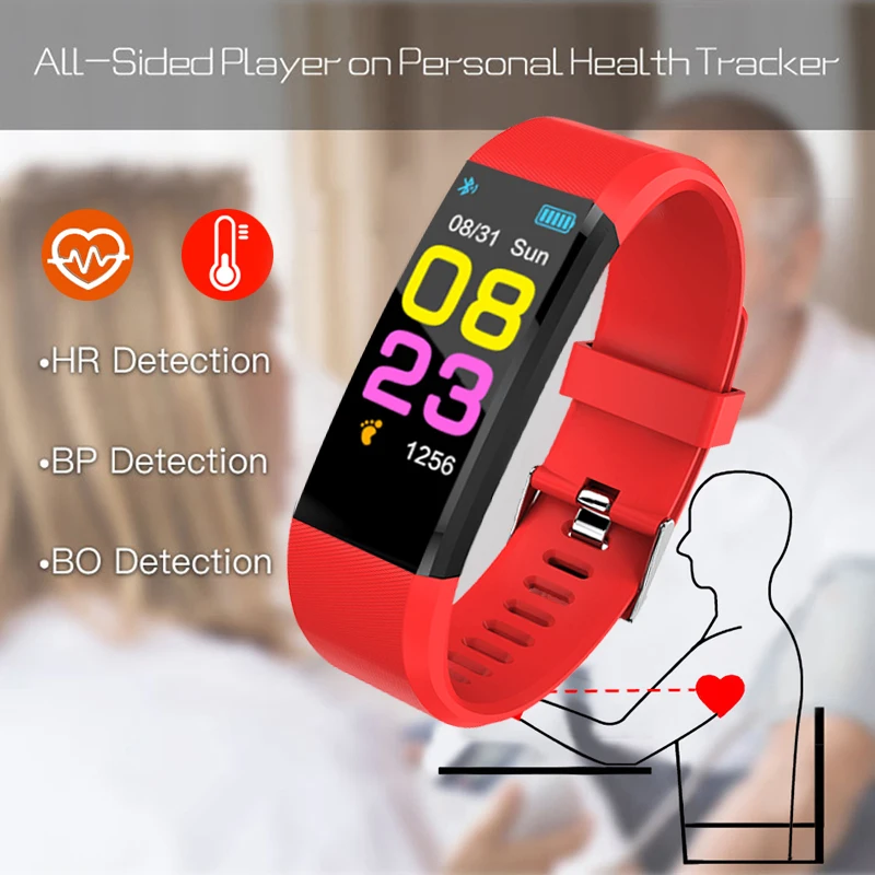 Nove Pametne Gledajo Moški Ženske Srčnega utripa, Krvnega Tlaka, Fitnes Tracker Smartwatch Šport Pazi za ios android PK 116p 119P