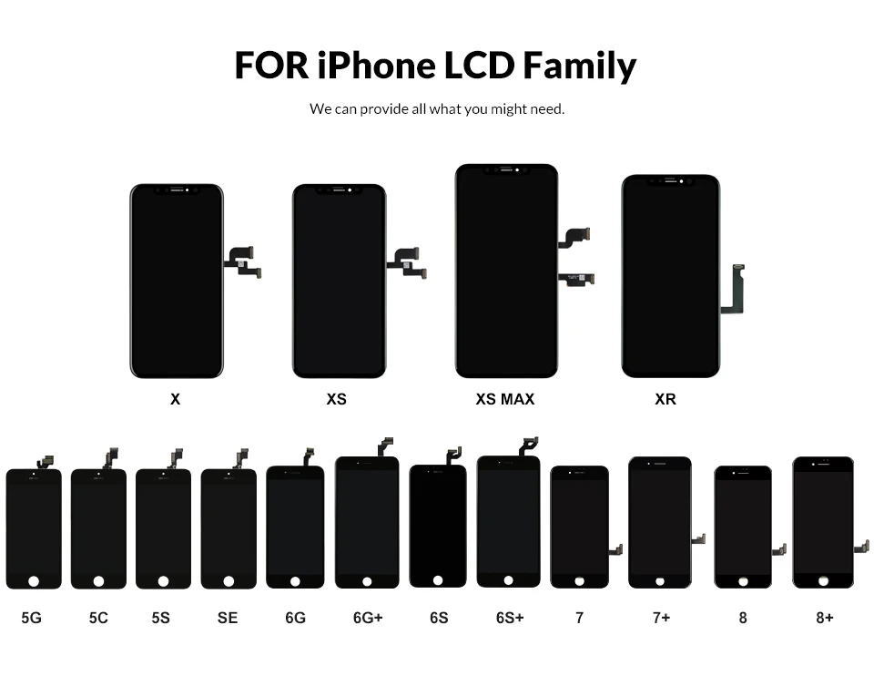 Nove Premije Za iPhone 5S SE 6 6Plus LCD Zaslon OEM Kakovost Zamenjava z Zaslonom na Dotik Za iPhone 7 7Plus 8 8Plus Zaslon
