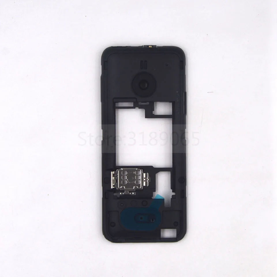 Novi 208 original Ohišje Za Nokia 208 Enotni Sim Mobilni telefon Sredini pokrova slušalke vrata za slušalke Zamenjati Dele