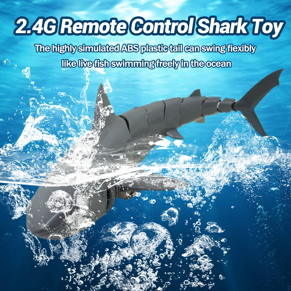 NOVI Daljinski upravljalnik Shark Čoln RC Simulacije morskega Psa Igrače Za 2,4 G Nepremočljiva USB za Polnjenje Bazena Kopalnica Igrača za Psa
