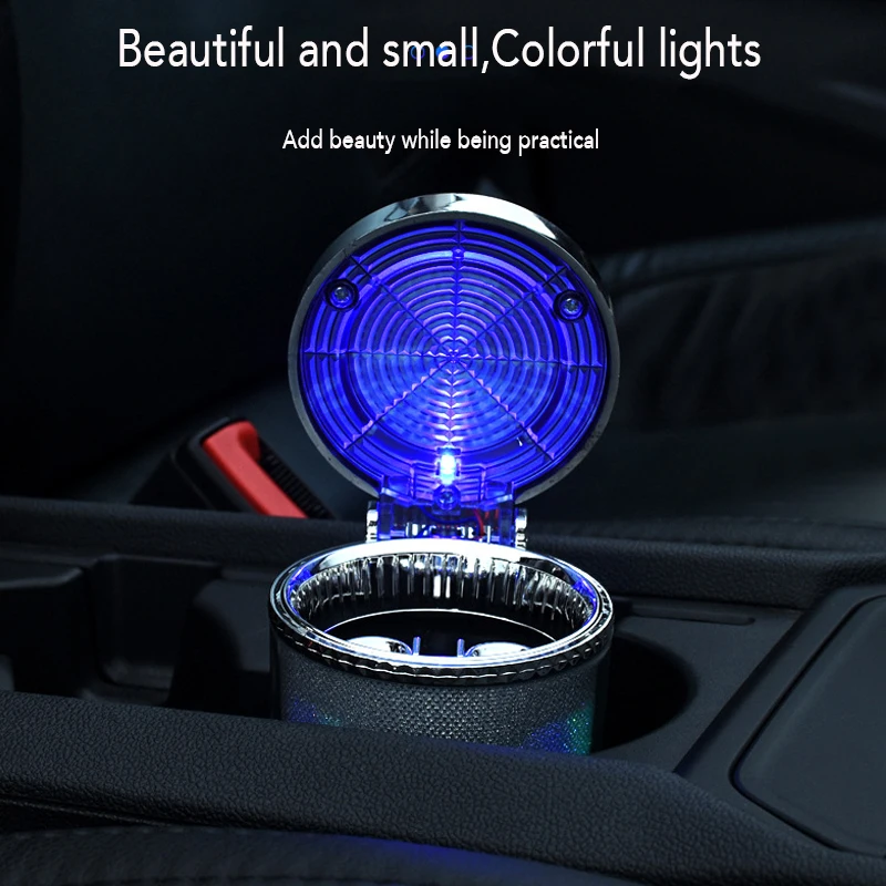 Novi luči LED Avto za Cigarete Pepelnik s pokrovom Za Skodelico Imetnika Avto Zraka Vent Bliskavice pladenj