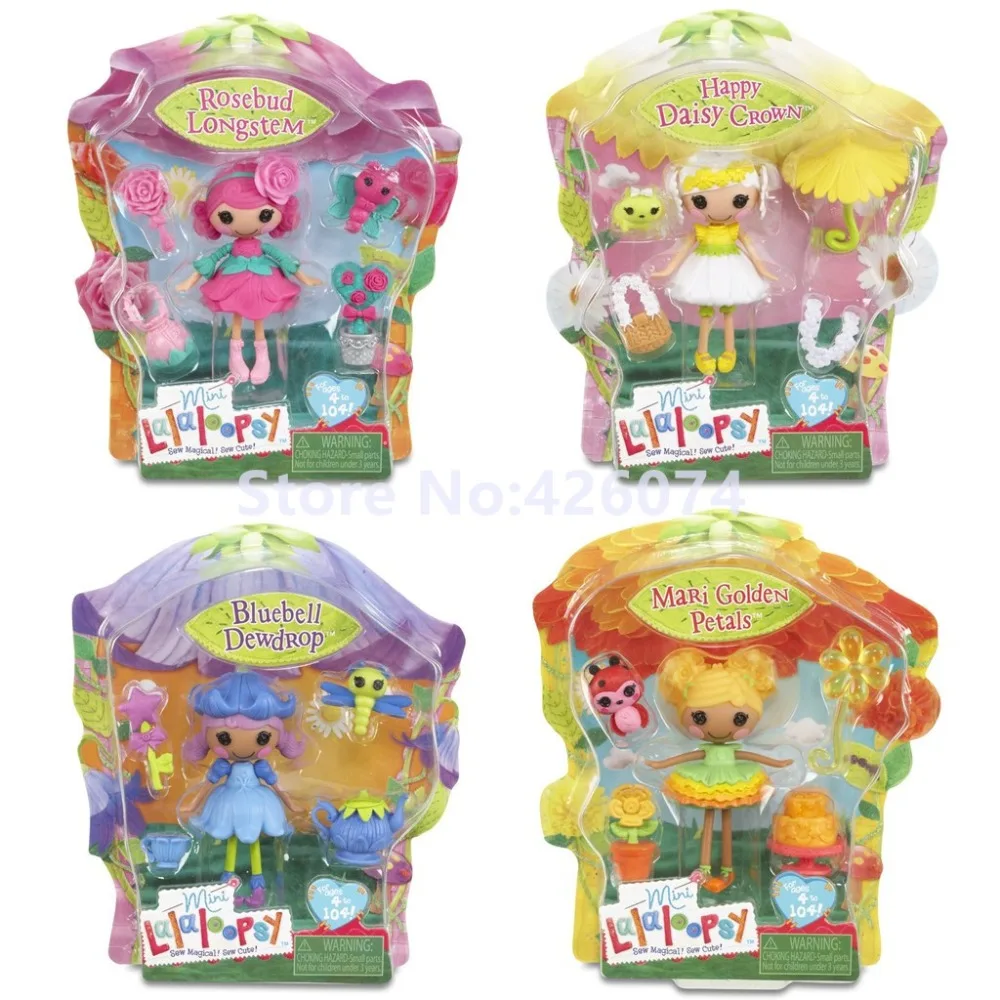 Novi Mini Lalaloopsy Cvetje Serije Slika Lutke Za Dekleta, Otroci Igrače, Okraski Za Otroke Darila