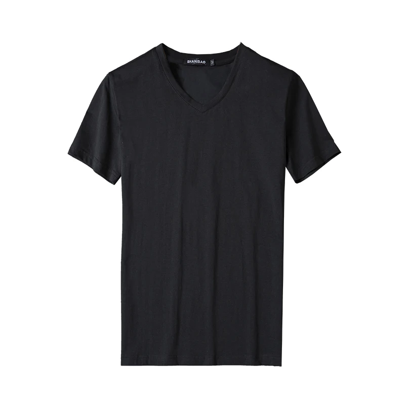 Novi Moški T-shirt Trdnih Visoko Kakovostnega Bombaža Mens Tshirts Poletje Kratek Rokav Plus Velikost 5XL-M Človek Tshirt Dihanje Slim Majica